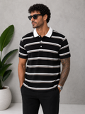 Çizgili Polo Yaka T-Shirt T002