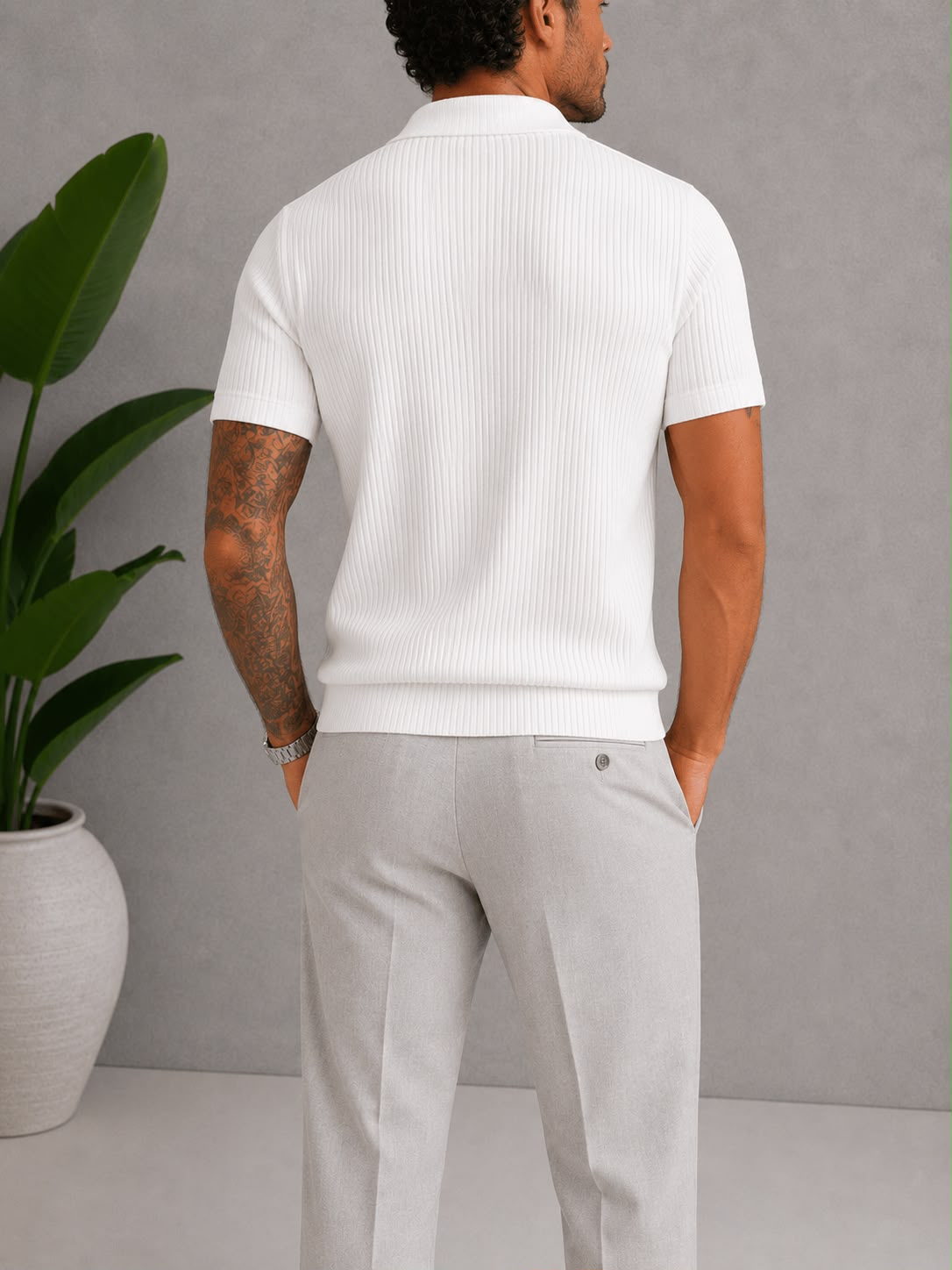 Polo Yaka Fitilli T-Shirt – T003