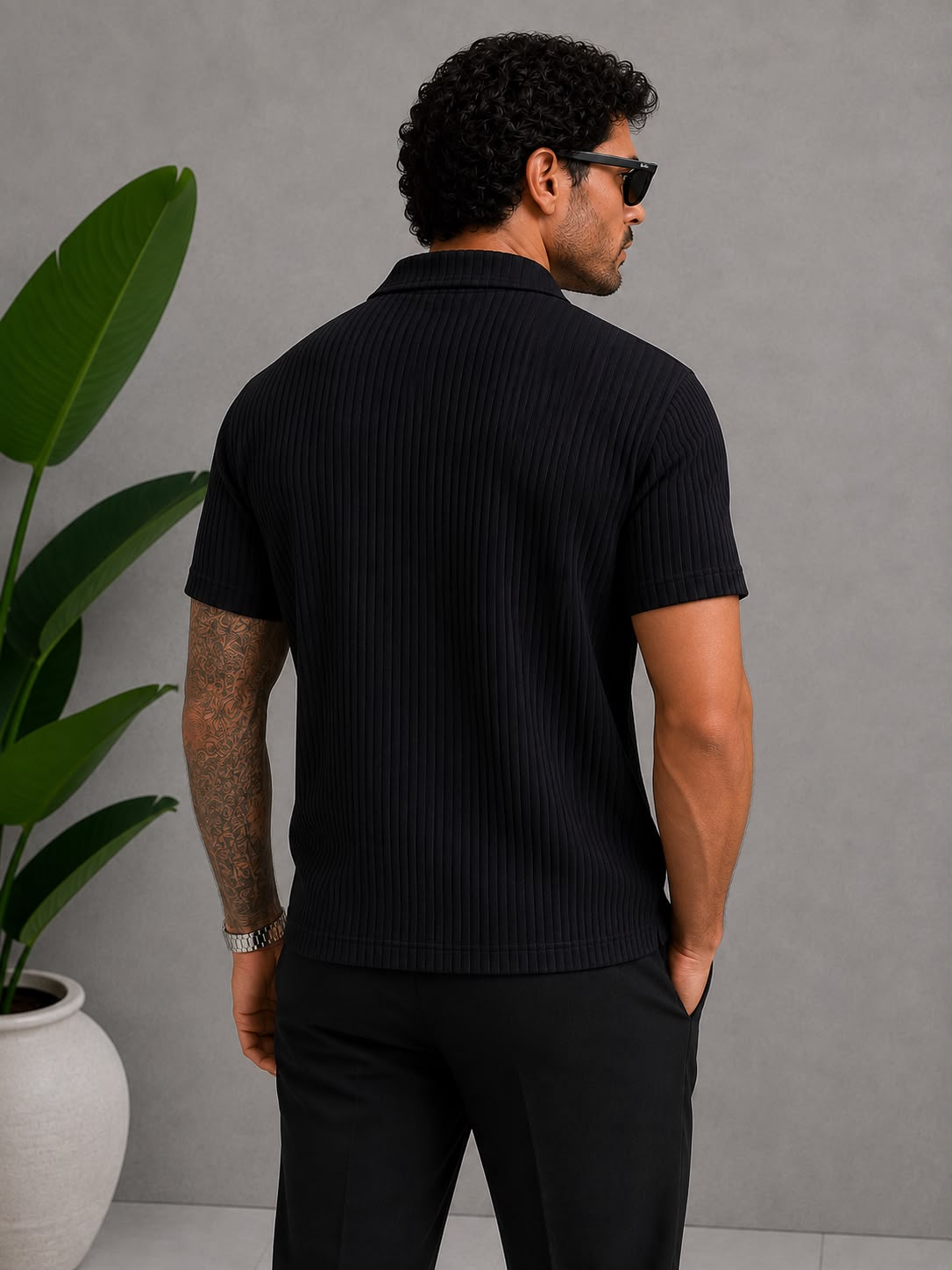 Polo Yaka Fitilli T-Shirt – T005